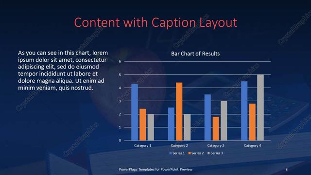Content with Caption presentation slide layout