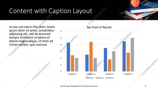 Content with Caption presentation slide layout