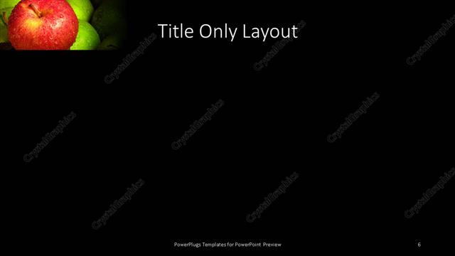 Title Only presentation slide layout