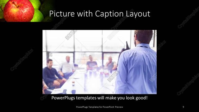 Picture with Caption presentation slide layout