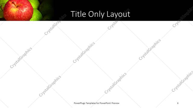 Title Only presentation slide layout