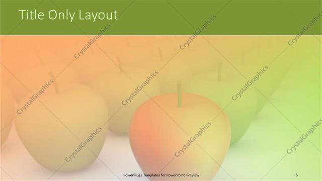 Title Only presentation slide layout