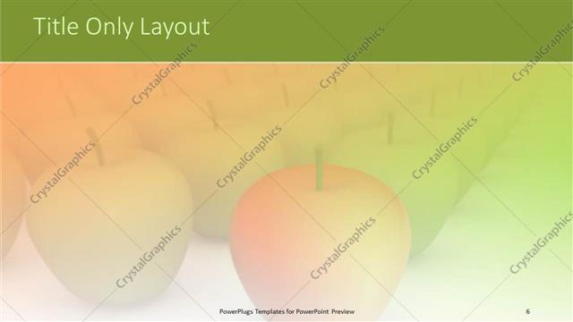 Title Only presentation slide layout