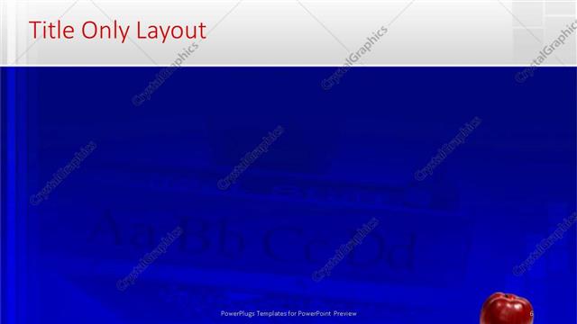 Title Only presentation slide layout