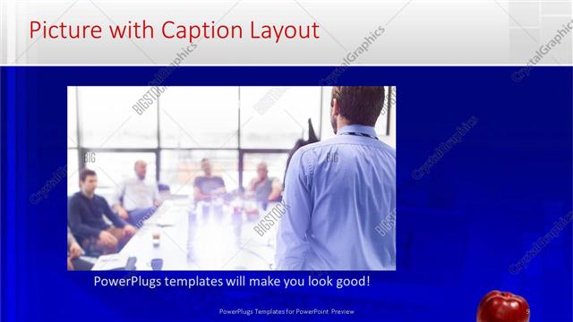 Picture with Caption presentation slide layout