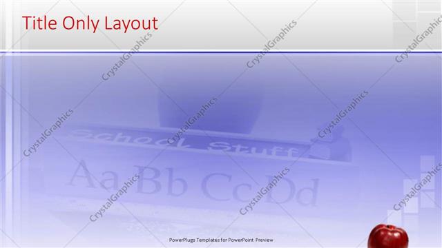 Title Only presentation slide layout