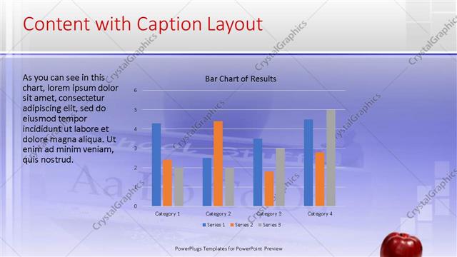 Content with Caption presentation slide layout