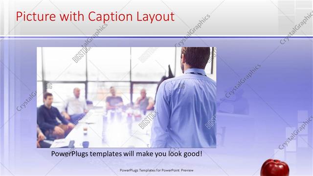 Picture with Caption presentation slide layout