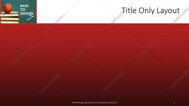 Title Only presentation slide layout