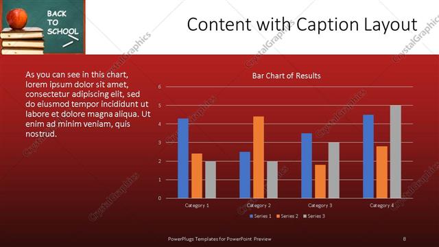 Content with Caption presentation slide layout