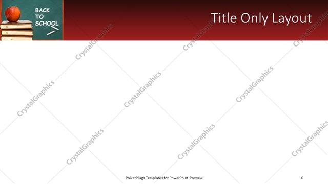 Title Only presentation slide layout