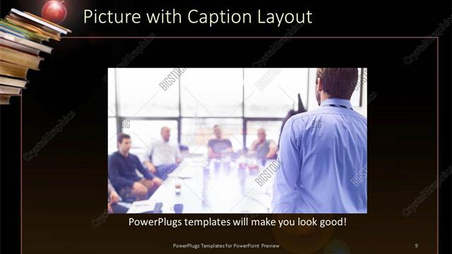 Picture with Caption presentation slide layout
