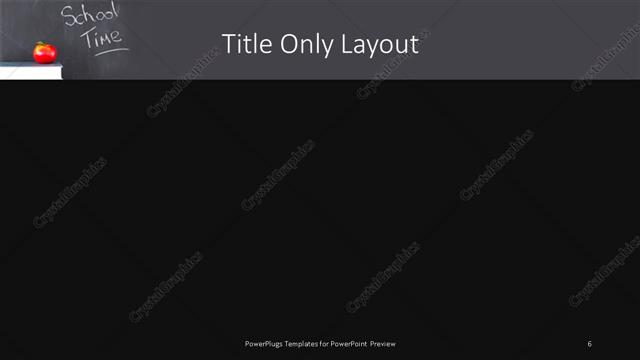 Title Only presentation slide layout