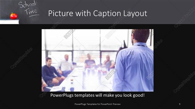 Picture with Caption presentation slide layout