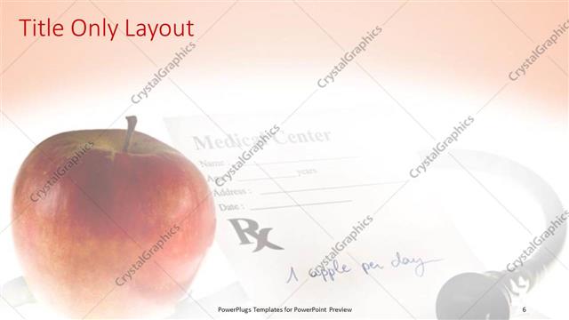 Title Only presentation slide layout