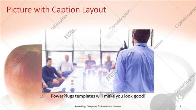 Picture with Caption presentation slide layout