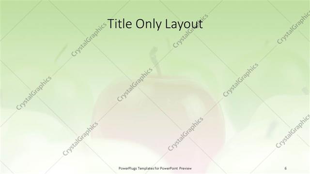 Title Only presentation slide layout