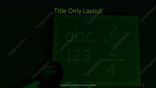 Title Only presentation slide layout
