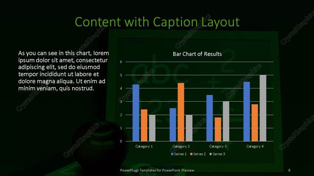 Content with Caption presentation slide layout