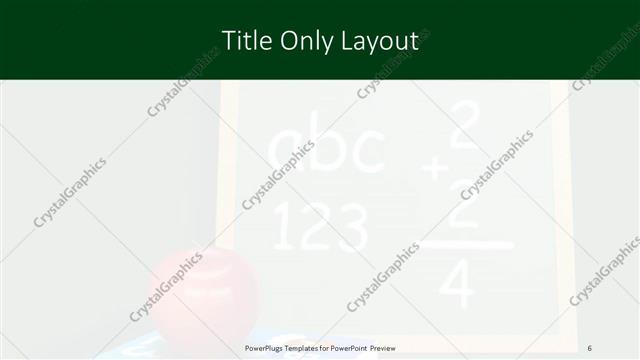 Title Only presentation slide layout