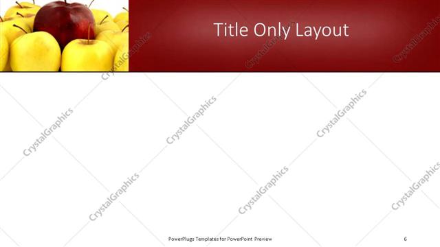 Title Only presentation slide layout