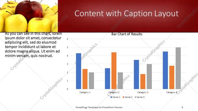 Content with Caption presentation slide layout