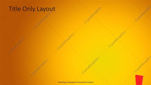 Title Only presentation slide layout