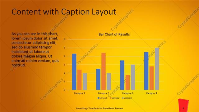 Content with Caption presentation slide layout
