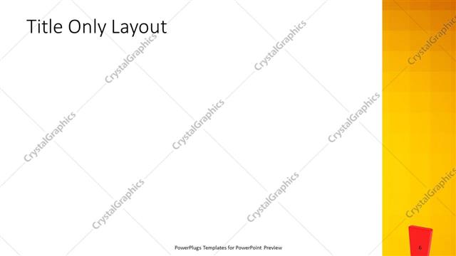 Title Only presentation slide layout