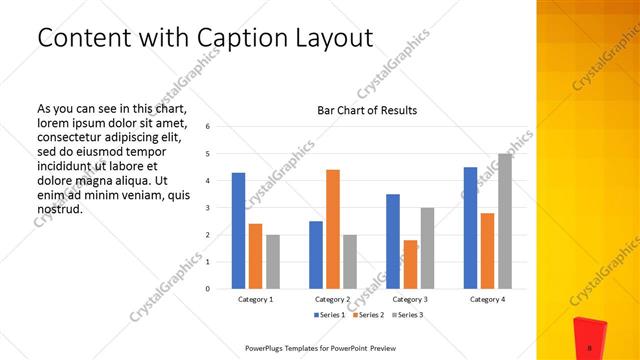 Content with Caption presentation slide layout