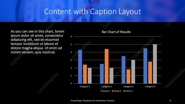 Content with Caption presentation slide layout