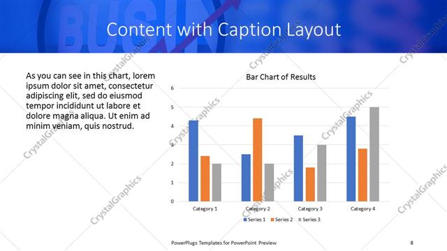 Content with Caption presentation slide layout