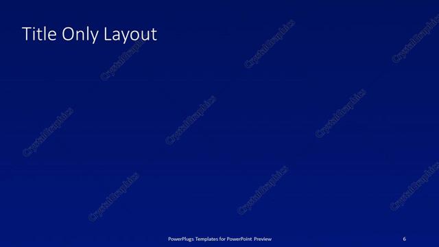 Title Only presentation slide layout