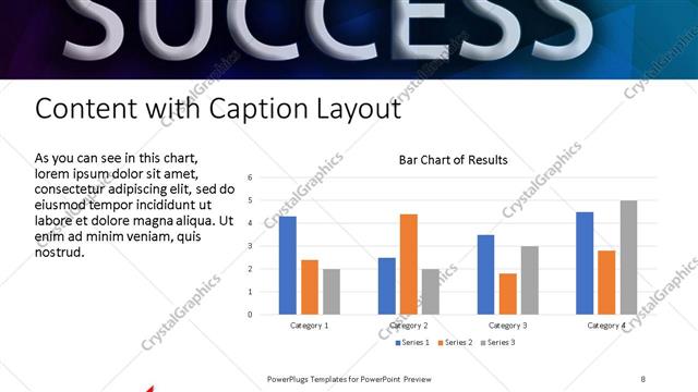 Content with Caption presentation slide layout