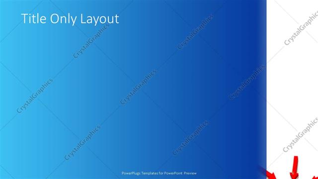 Title Only presentation slide layout