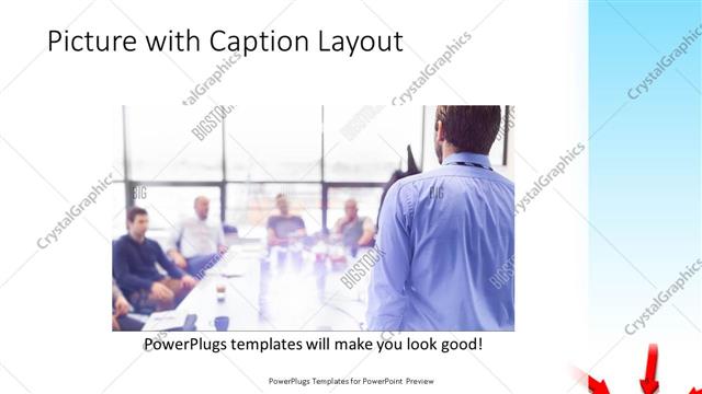 Picture with Caption presentation slide layout