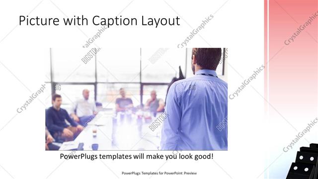 Picture with Caption presentation slide layout
