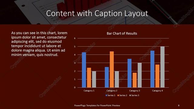 Content with Caption presentation slide layout