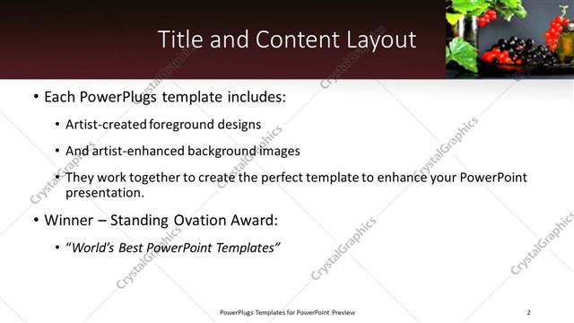 Title and Content presentation slide layout