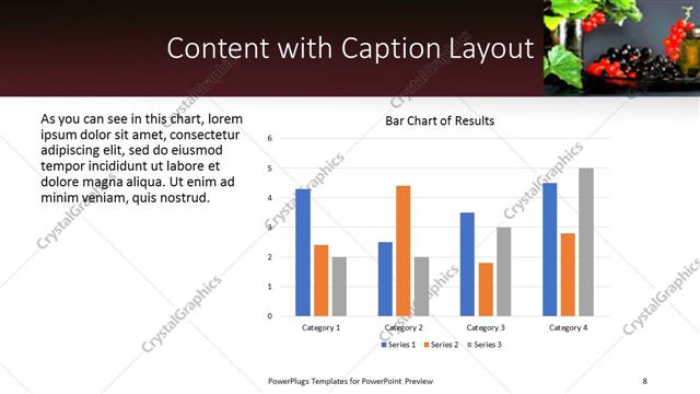 Content with Caption presentation slide layout