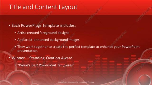 Title and Content presentation slide layout