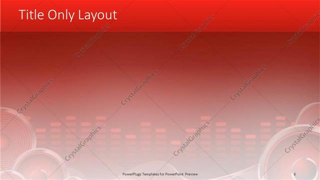 Title Only presentation slide layout