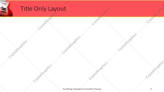 Title Only presentation slide layout