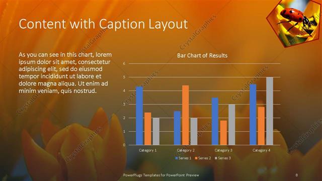 Content with Caption presentation slide layout