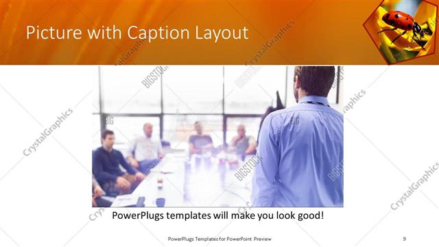 Picture with Caption presentation slide layout