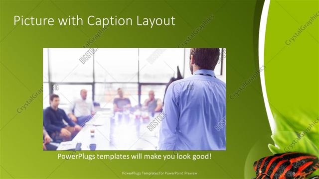 Picture with Caption presentation slide layout