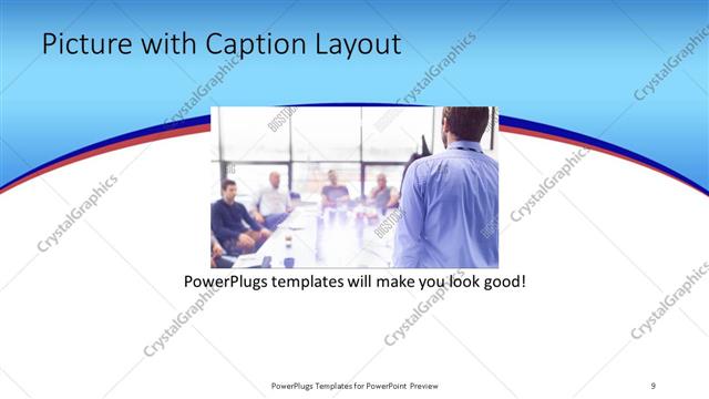 Picture with Caption presentation slide layout