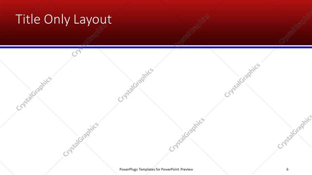 Title Only presentation slide layout