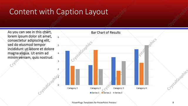 Content with Caption presentation slide layout