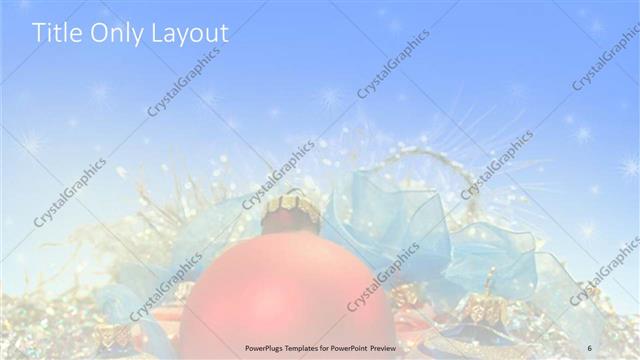 Title Only presentation slide layout